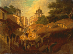 Street in Patna by Sir Charles D'Oyly