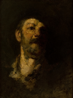 Study Head, Man with Hat by Frank Duveneck