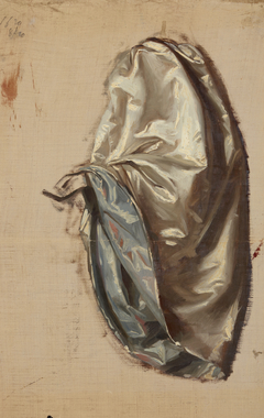 Study of a Lady with a Lute's Robe. Study to the Painting "Upbringing of Sigismund Augustus" by Józef Simmler