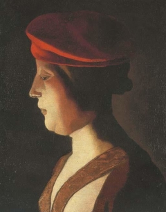 Tête de femme de profil by Georges de La Tour