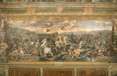 The Battle of the Milvian Bridge by Giulio Romano