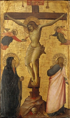 The Crucifixion with the Virgin and Saint John by Agnolo Gaddi