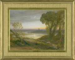 The Curfew (of: The Wide Water'd Shore) by Samuel Palmer