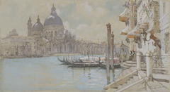 The Grand Canal with Santa Maria della Salute by Francis Hopkinson Smith