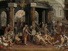 The Healing of the Paralytic, Pool of Bethesda by Pieter Aertsen