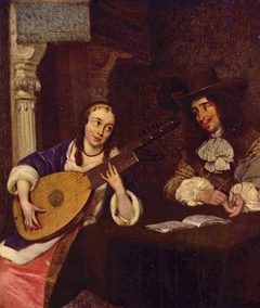 The Lute Player by Gerard ter Borch