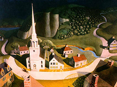 The Midnight Ride of Paul Revere by Grant Wood