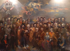 The noteable figures from Igdir. Funeral in Igdir by Eduard Isabekyan