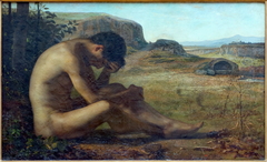 The Prodigal Son Meditating by Émile Salomé