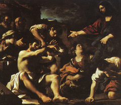 The Raising of Lazarus by Guercino