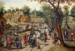 The Return  from the Kermesse by Pieter Breughel the Younger