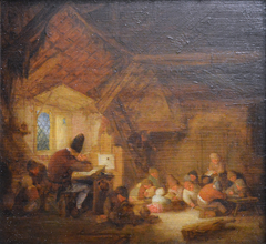 The Village School by Adriaen van Ostade