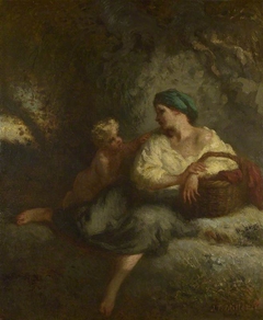 The Whisper by Jean-François Millet