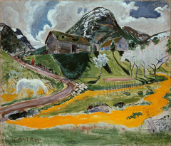 The white Horse in Spring by Nikolai Astrup