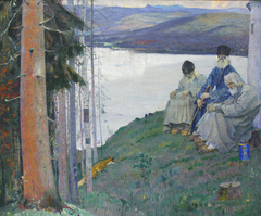 Three old men by Mikhail Nesterov