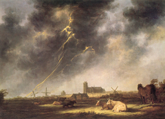 Thunderstorm over Dordrecht by Aelbert Cuyp