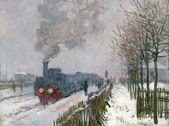 Train in the Snow by Claude Monet