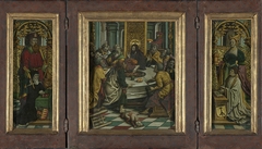 Triptych with the Last Supper and Donors by Jacob Cornelisz van Oostsanen