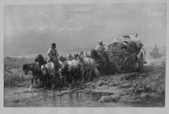 truck at a waterplace by Adolf Schreyer