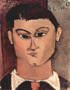 Porträt de Moise Kiesling by Amedeo Modigliani