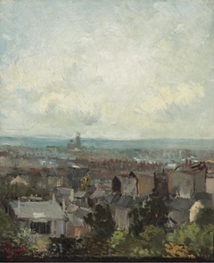 View of Paris around Montmartre by Vincent van Gogh
