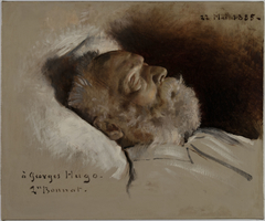 Victor Hugo sur son lit de mort by Léon Bonnat