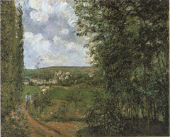 View from the Gratte-Coqs Hill, Pontoise by Camille Pissarro