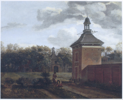 View of Garden Pavilion at Goudestein by Jan van der Heyden