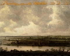 View of the Spaarne and of Haarlemmermeer (Vista on a wide River) by Jan van Goyen