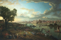 View of Warsaw from Praga by Bernardo Bellotto