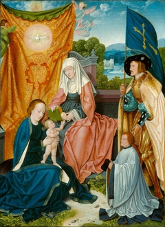 Virgin and Child with Saint Anne, Saint Gereon, and a Donor by Barthel Bruyn the Elder