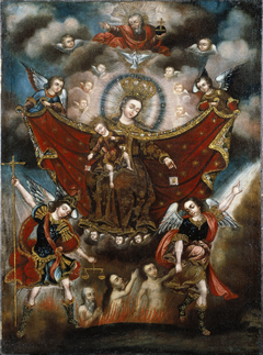 Virgin of Carmel Saving Souls in Purgatory by Circle of Diego Quispe Tito