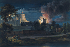 Windsor Castle from Datchet Lane on a Rejoicing night by Paul Sandby