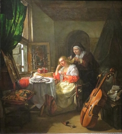 Woman at her Toilette by Gabriël Metsu