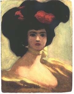 Woman in a Black Hat by János Vaszary