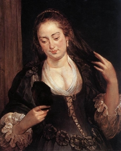 Woman with a Mirror by Peter Paul Rubens