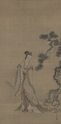 Xiwangmu (Seiobo) and a Pine Tree by Kanō Tsunenobu