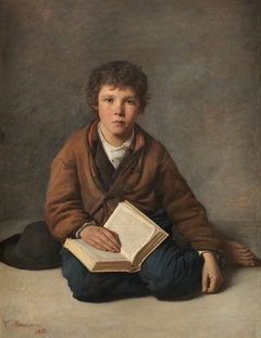 Young Boy Seated by Víctor Manzano y Mejorada