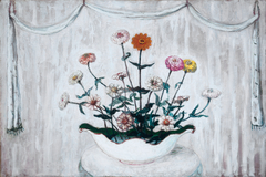 Zinnias by Florine Stettheimer