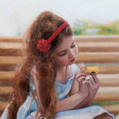 "Portrait of a little girl" by Οδυσσέας Οικονόμου