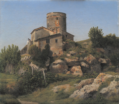 A Building near Tor di Quinto outside Rome by Christoffer Wilhelm Eckersberg