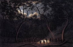 A Corroboree in Van Diemen's Land by John Glover