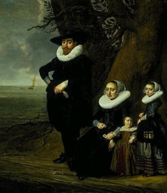 A Dutch Family Group (Portrait of a Man, Woman and Two Girls) by Jan Daemen Cool