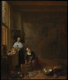 A Kitchen by Hendrik Martenszoon Sorgh