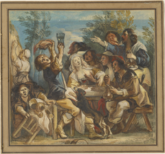 A Merry Company by Jacob Jordaens I