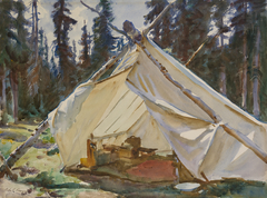 A Tent in the Rockies by John Singer Sargent