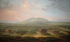 A View of Paestum by Antonio Joli