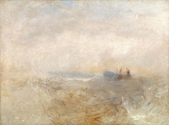 A Wreck, with Fishing Boats by J. M. W. Turner