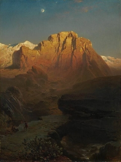 Abendglühen in der Sierra Nevada by Fritz Bamberger