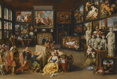 Alexander the Great visits the studio of Apelles by Willem van Haecht